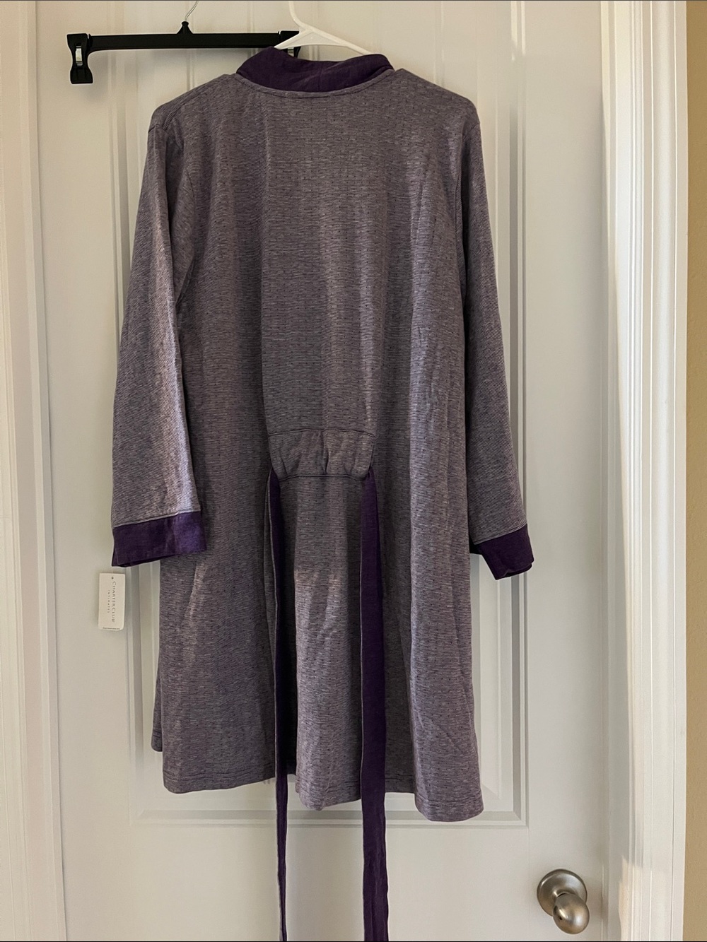 Charter Club Women’s Purple Long Robe - Picture 8 of 9